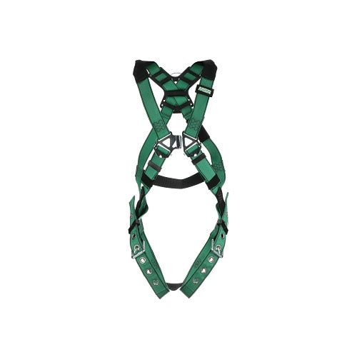 MSA V-FORM™ Full-Body Harness, Back/Hips D-Rings, Standard, RaceFORM™ Chest/Tongue Leg Buckles (454-10197215)