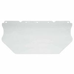 MSA V-Gard® Accessory System General Purpose Visor, Anti-Fog, Anti-Scratch, Clear, 18 in L x 10-3/8 in H (454-10115853)