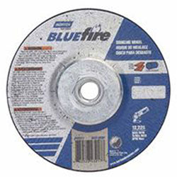 Norton BlueFire Type 27 Depressed Center Wheel, 5 in dia, 5/8 in Arbor, 1/4 in Thick, 24 Grit (547-66252843217)