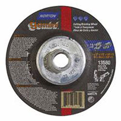 Norton Gemini Type 27 Grinding and Cutting Wheel, 4-1/2 in dia, 1/8 in Thick, 5/8 in -11 Arbor (547-66252843590)