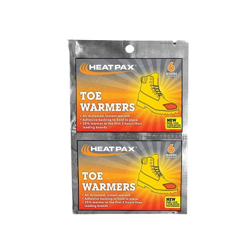Occunomix HEAT PAX™ Hand and Foot Warmer, 4.84 in L x 3.78 in W, Iron; Water;Vermiculite; Cellulose; Activated Carbon; Salt, Orange (561-1106-10TW)