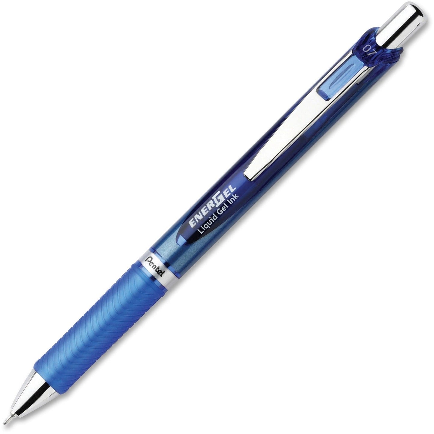 pentel-r-gel-pen-retractable-metal-tip-7mm-12-bx-blue-barrel-ink-penbln77cdz_1