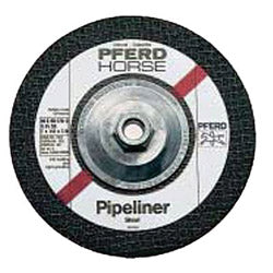 Pferd Inc Type 27 Premium Performance SG Pipeliner Cut-Off Wheel, 4-1/2 in Dia, 1/8 in Thick, 24 Grit, Alum Oxide (419-63405)