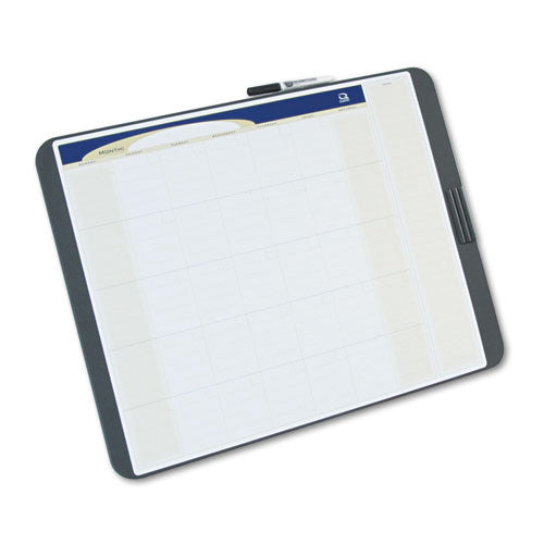 Quartet Tack & Write Monthly Calendar Board, 23 x 17, White Surface, Black Frame (QRTCT2317)