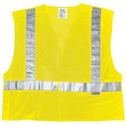River City™ Luminator Class II Tear-Away Safety Vests, Lrg, Fluorescent Lime, Fire-Resistant (611-CL2MLPFRL)