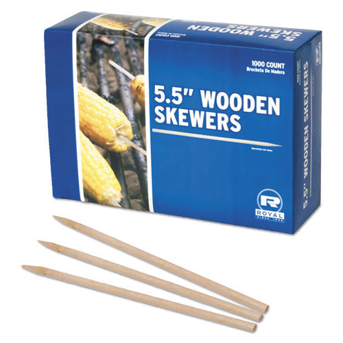 Royal Bamboo Skewers, 5 1/2", 10000/carton (RPPR814)