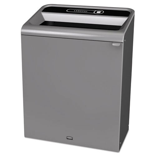 Rubbermaid Configure Indoor Recycling Waste Receptacle, 45 gal, Gray, Landfill (RCP1961507)