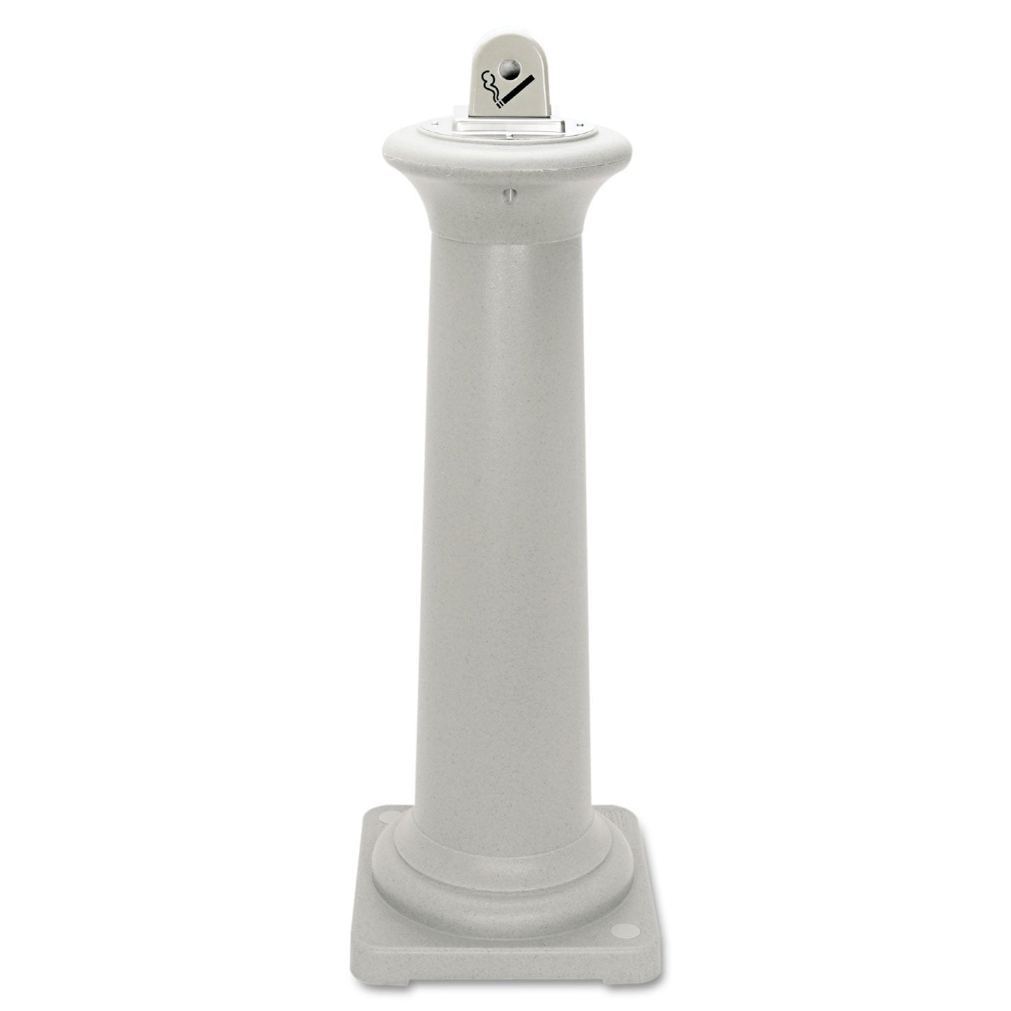 Rubbermaid GroundsKeeper Tuscan Receptacle, 13 x 13 x 38.38, Sandstone (RCP9W30SST)