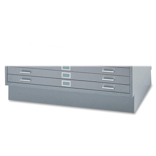 Safco 6" High Base for 5 Drawer Steel Flat Files Holding 50 x 38 Sheets, Gray (SAF4999GRR)