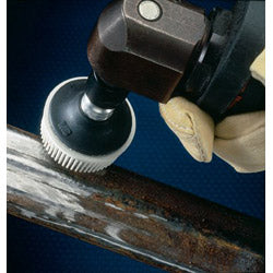 Scotch® Roloc™ Bristle Disc, 2 in x 5/8 in, TR, 120 Grit, Ceramic Abrasive Grain, 25000 rpm, White (405-048011-18733)