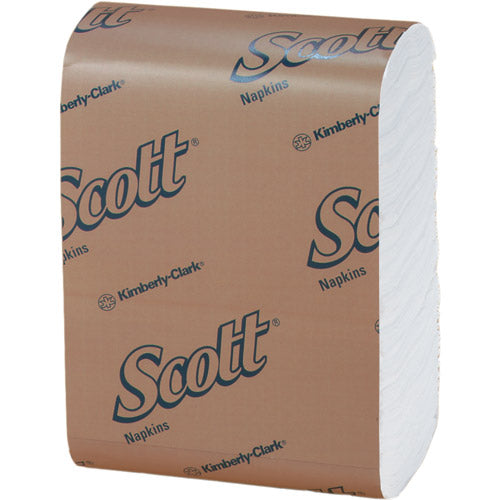 Scott Low-Fold Dispenser Napkins, 1-Ply, 12" x 7", White, 250/Pack, 32 Packs/Carton (98720KIM)