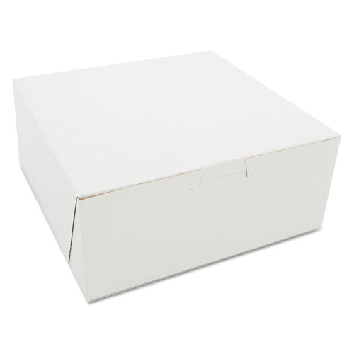 Southern Champion Bakery Boxes, White, Paperboard, 7 x 7 x 3, 250/Carton (SCH0917)