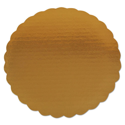 Southern Champion Gold Cake Circles, Single Wall Construction, 9" Diameter, Gold, Paper, 200/Carton (SCH1610)