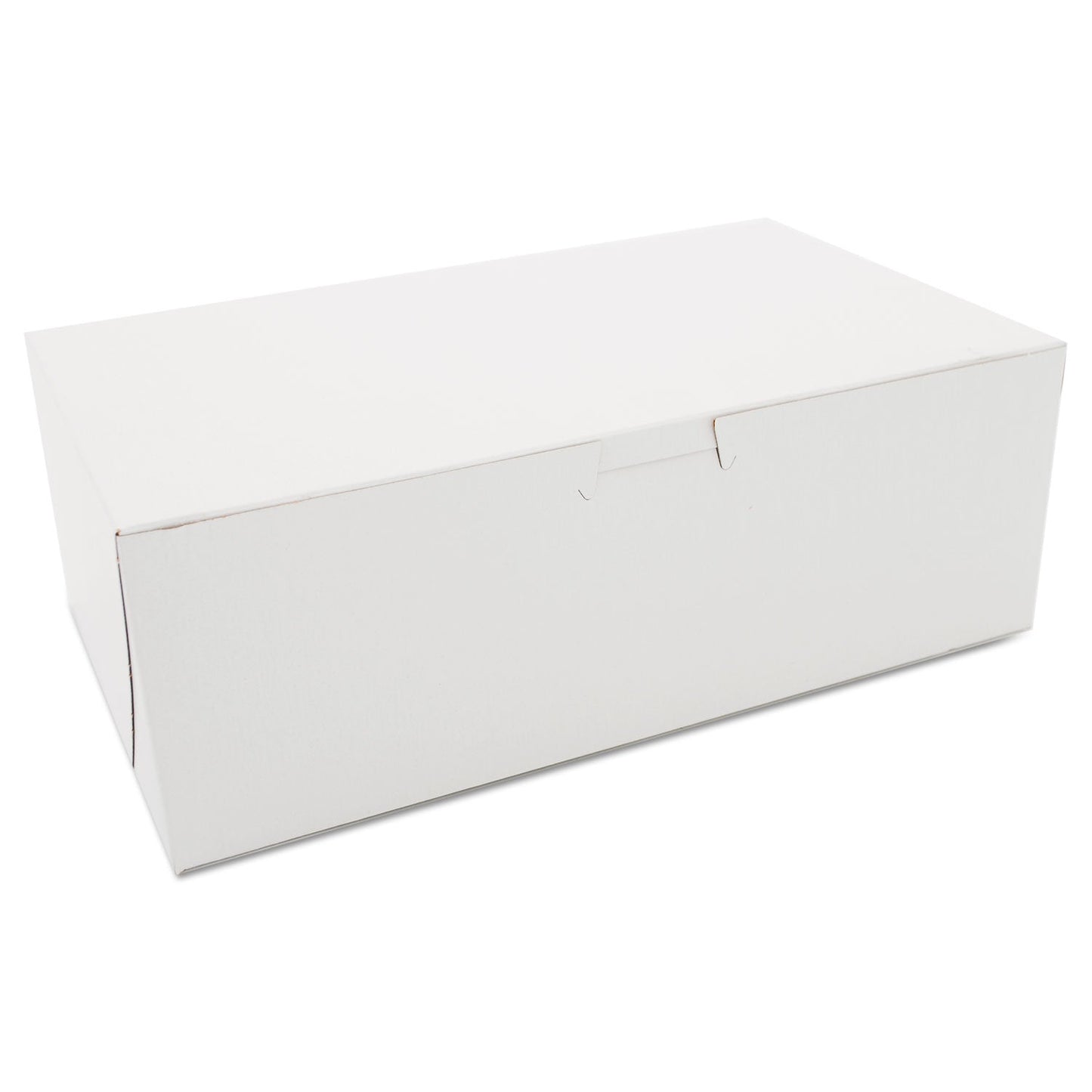 Southern Champion Non-Window Bakery Boxes, Paperboard, 10w x 6d x 3 1/2h, White, 250/Bundle (SCH1017)