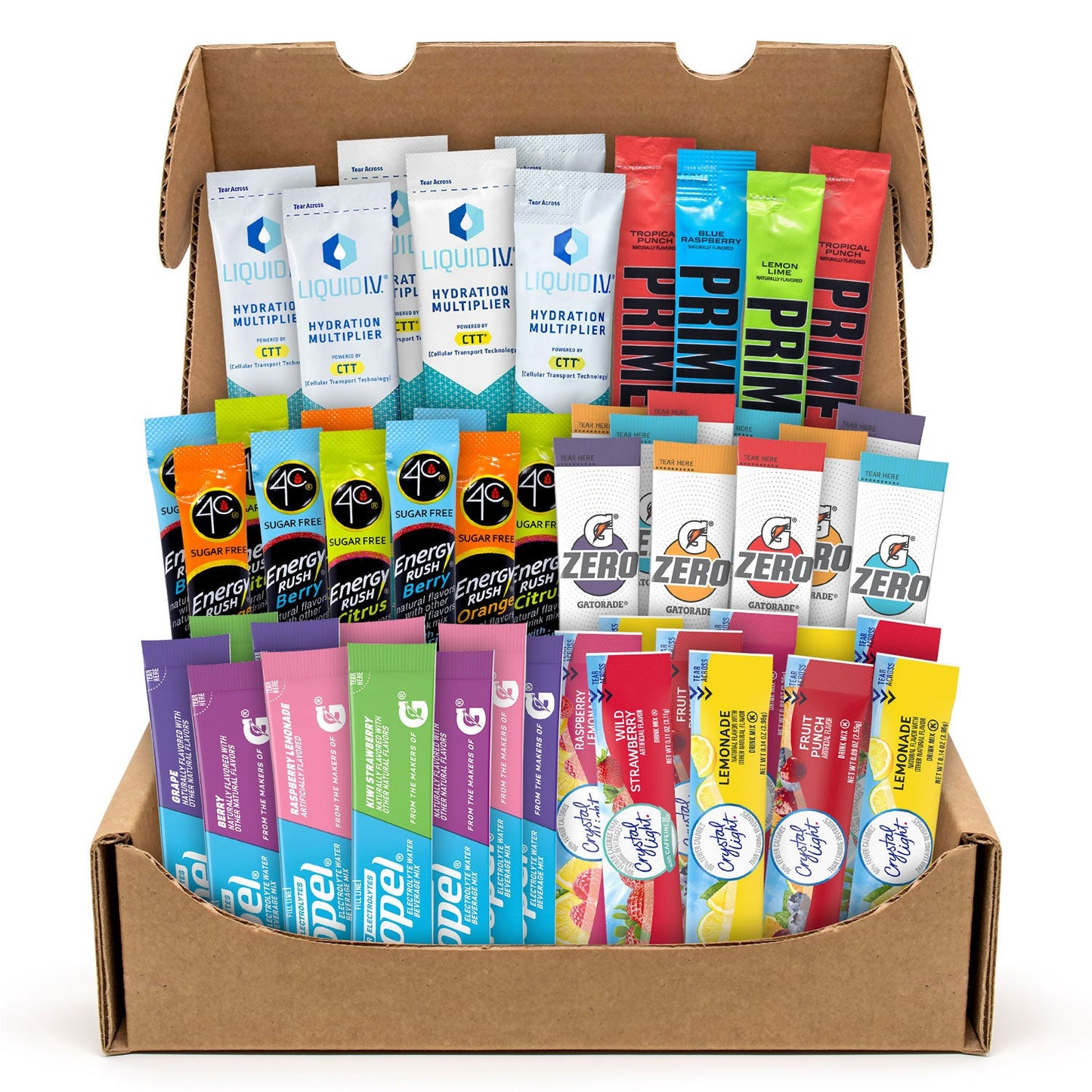 Snack Box Pros Drink Mixes Snack Box, 50 Assorted Mixes/Box (GRR70000165)