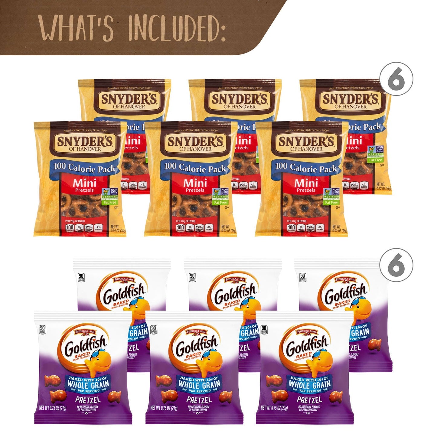 Snack Box Pros Pretzel Lover's Snack Box, 38 Assorted Snacks/Box (GRR70000160)