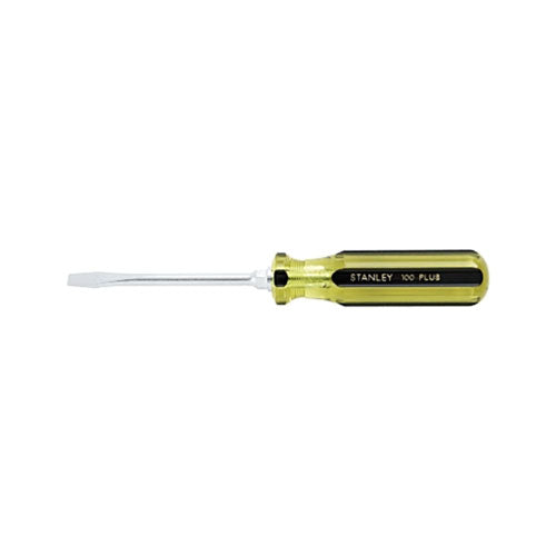 Stanley Bostitch® 100 Plus Round Blade Standard Tip Screwdrivers, 1/4 in, 8 1/4 in Overall L (680-66-164-A)