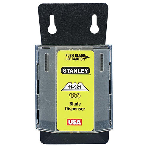 Stanley Bostitch® 1992® Heavy Duty Utility Blades, 2-7/16 in, Carbon Steel, 100 Pk w/Dispenser (680-11-921A)