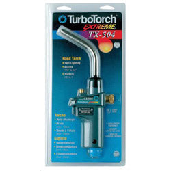 Turbotorch Extreme® TX500 Series Self-Igniting Swirl Hand Torch, TX-504, MAPP®/Propane, Includes TX-504 Tip (341-0386-1293)