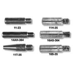 Tweco Standard Contact Tips For Weldskill Gun, 0.045 in Wire, 0.054 in Tip, Standard Contact Tip, WS14H (358-1140-1244)