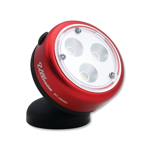 Ullman Devices Corporation LED Magnetic Rotating Work Light, 110 Lumens, 3 SMD, 3 AAA Batteries Included (758-RT-3SMD)