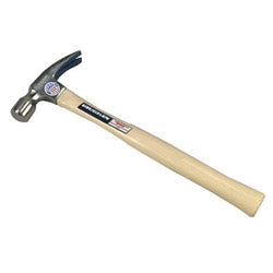Vaughan Framing Rip Hammer, Forged Steel Head, Straight White Hickory Handle, 18 in, 28 oz Head, Milled Face (770-606M)