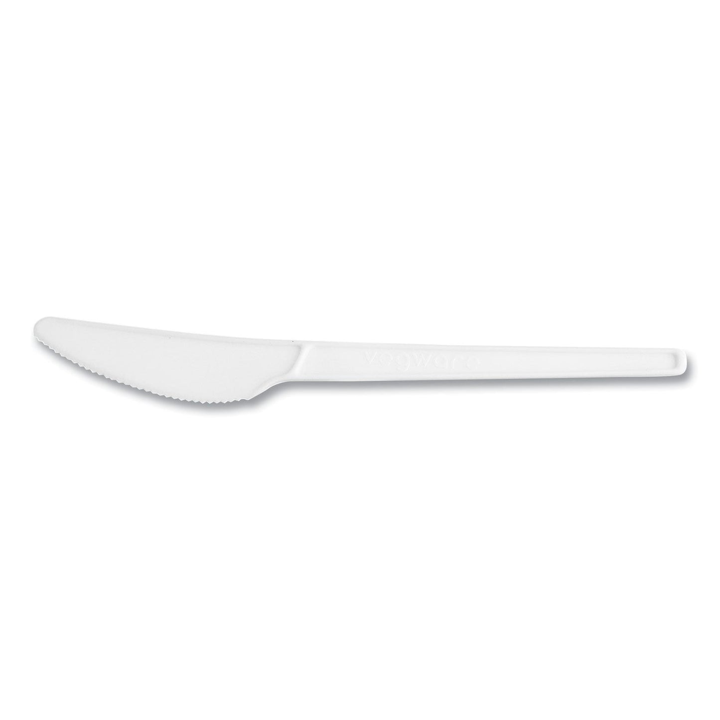 Vegware White CPLA Cutlery, Knife, 1,000/Carton (VEGVWKN65)