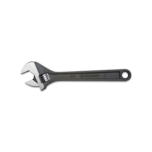 Vuzix Corporation Black Oxide Adjustable Tapered Handle Wrench, Polished Face, 8 in Overall L, 1.125 in Opening, SAE/Metric (181-AT28BK)