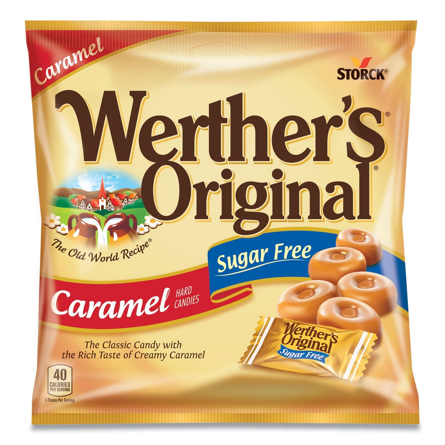 Werther's Hard Candies, Caramel, Individually Wrapped, 2.75 oz (WRTSUL831498)