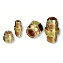 Western Enterprises Brass SAE Flare Tubing Connections, Adapter, 500 PSIG, CGA-295 to 1/2 in NPT(M) (312-F-33)