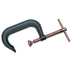 Wilton Spark-Duty™ 400P/400CS Hi-Vis C-Clamp, Sliding Pin, 2-5/8 in Throat Depth, Gray, 0 in to 2-1/8 in Opening (825-14215)