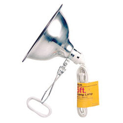 Woods Wire Flood and Clamp Lamp, Vented Aluminum Reflector, 150 W, 6 ft Cord, Incandescent Bulb Not Included (860-151)