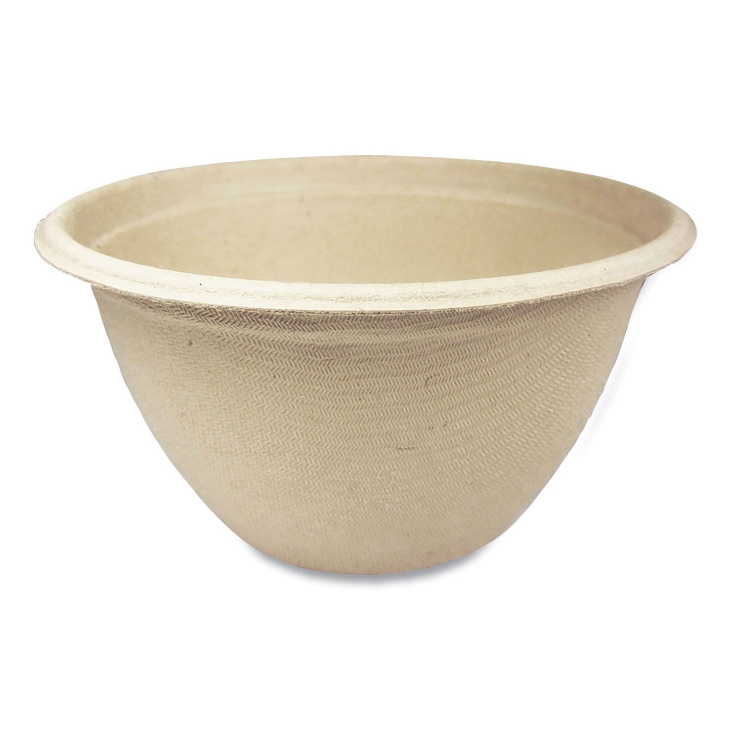World Centric Fiber Bowls, 12 oz, 4.5" dia x 2.5" h, Natural, Paper, 500/Carton (WORBBSC12NLFP)