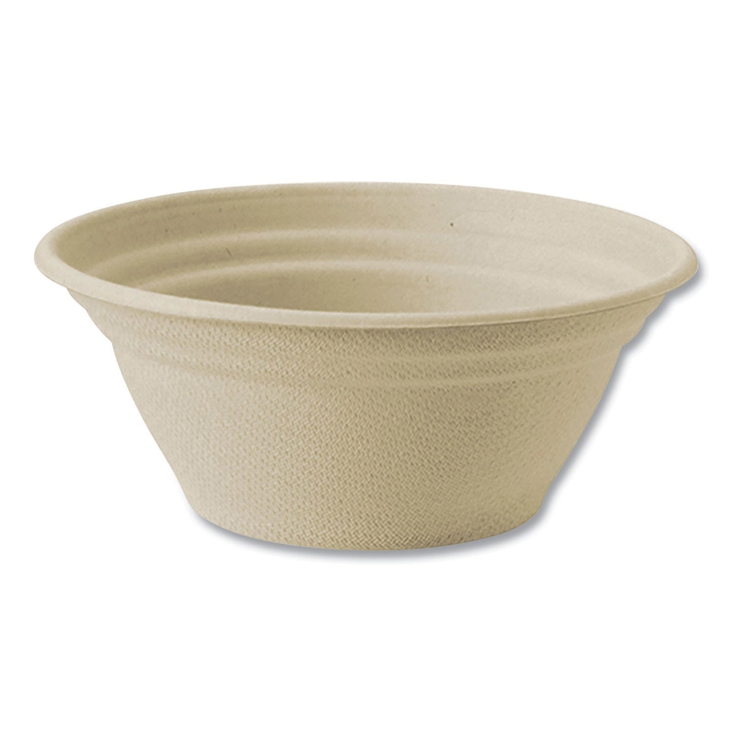 World Centric Fiber Bowls, 8 oz, 4.5" dia x 1.8"h, Natural, Paper, 1,000/Carton (WORBBSC8NLFP)