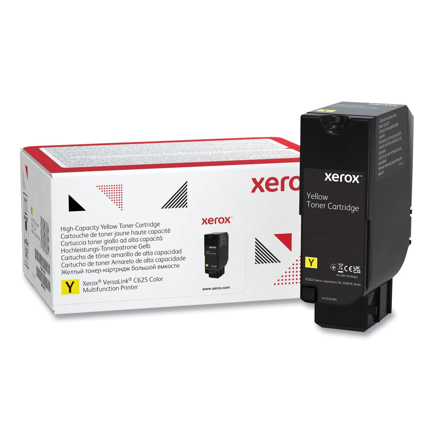 Xerox 006R04639 High-Yield Toner, 16,000 Page-Yield, Yellow (XER006R04639)