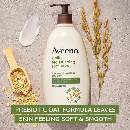 Aveeno® Daily Moisturizing Hand and Body Moisturizer 18 oz. Pump Bottle Unscented Lotion (1228826_EA)