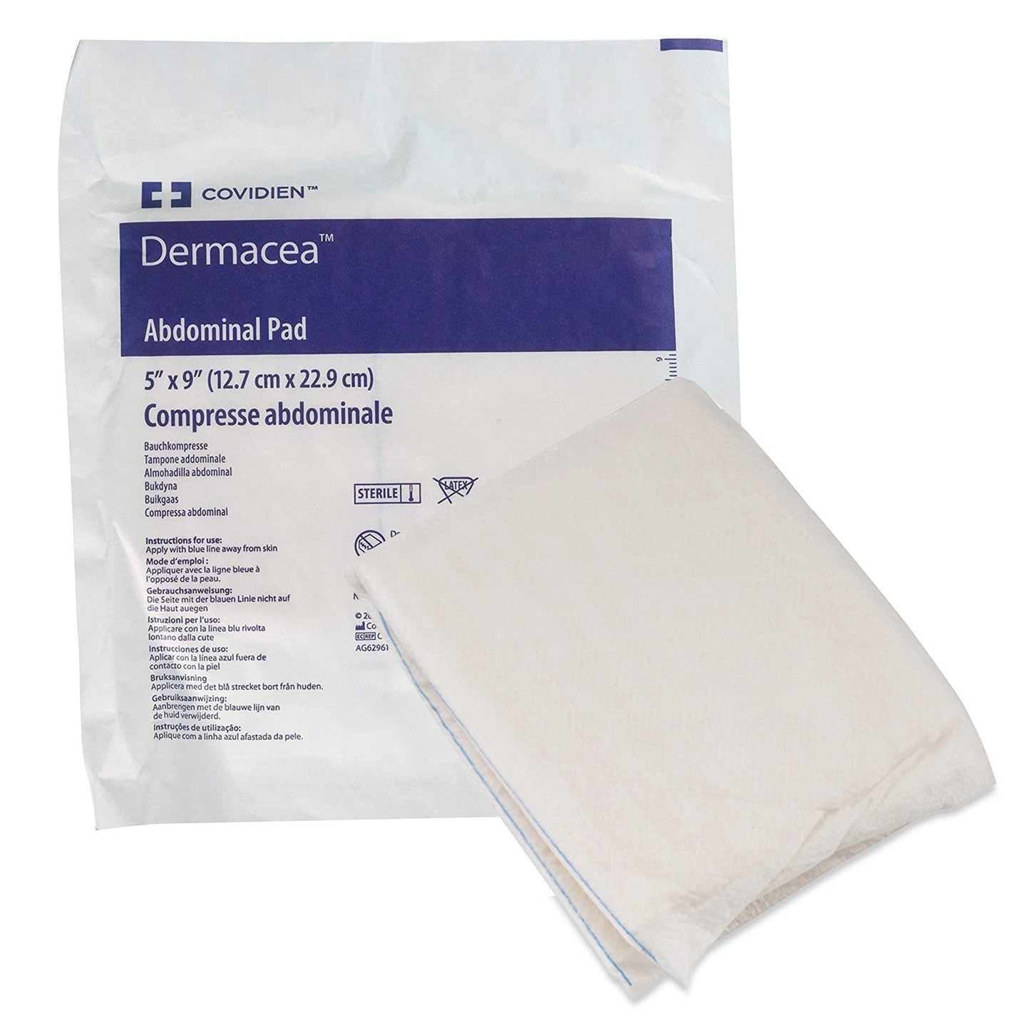 Dermacea™ Abdominal Pad 5 X 9 Inch NonSterile 880 per Case (566401_EA)