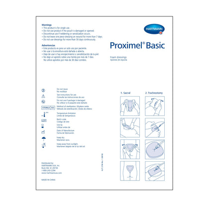 Proximel® Basic Non-Border Foam Dressing 4 X 4 Inch Without Border Waterproof Film Backing Nonadhesive Square Sterile (1244253_EA)