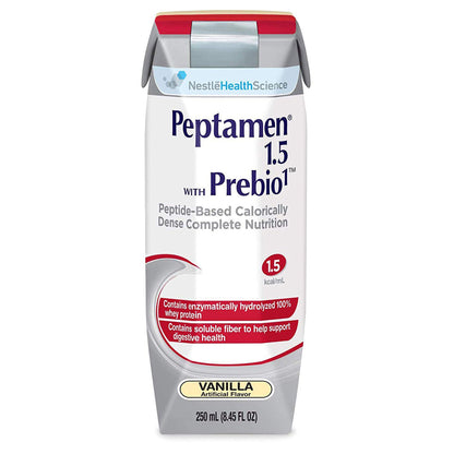 Peptamen® 1.5 with Prebio 1™ Oral Supplement Vanilla Flavor Liquid 250 mL Carton (810944_EA)