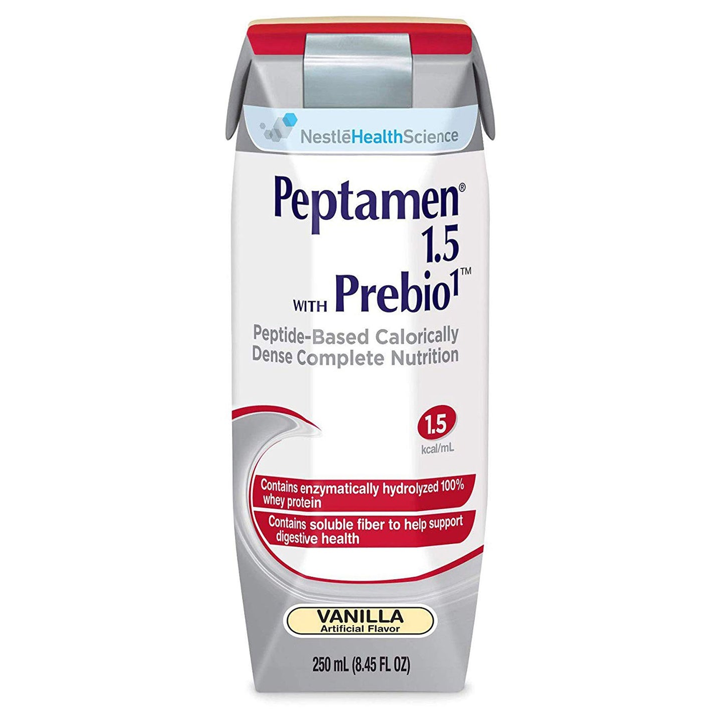 Peptamen® 1.5 with Prebio 1™ Oral Supplement Vanilla Flavor Liquid 250 mL Carton (810944_CS)