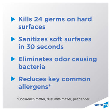 CloroxPro™ Clorox® 4 in One Surface Disinfectant / Sanitizer Alcohol Based Aerosol Spray Liquid 14 oz. Can Citrus Scent NonSterile (924558_BT)