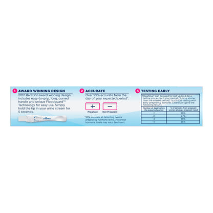 Clearblue® Reproductive Health Test Kit hCG Pregnancy Test 2 Tests CLIA Waived (1077648_BX)