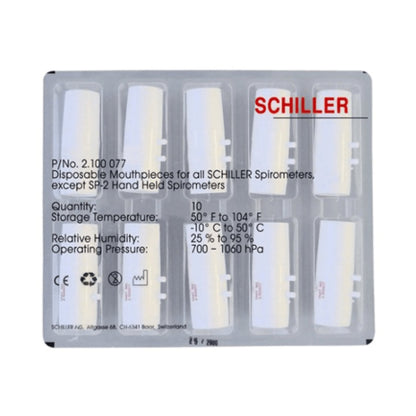 Schiller Mouthpiece For SP-150/SP-250 Flow Sensor Spirometer (472326_BX)