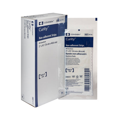 Curity™ Oil Emulsion Impregnated Dressing Rectangle 3 X 16 Inch Sterile (218271_CS)