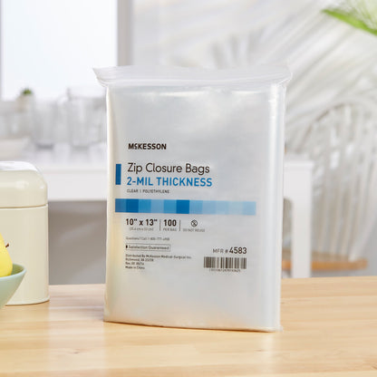 McKesson Reclosable Bag 10 X 13 Inch Polyethylene Clear Zipper Closure (864520_CS)