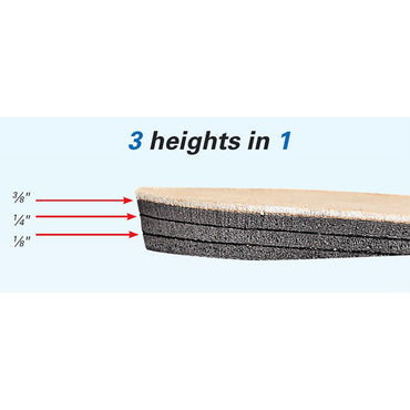 AliMed® Heel Lift Adjustable Leg Lift Leather / Rubber Male 9 and Up Brown (304079_EA)
