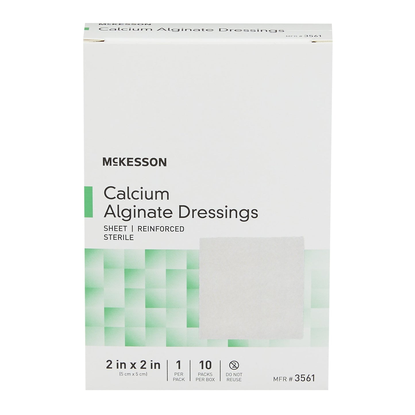 McKesson Alginate Dressing 2 X 2 Inch Square (883263_BX)