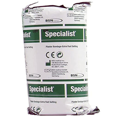 Specialist® Plaster Bandage 4 Inch X 15 Foot Plaster of Paris White (4789_CS)
