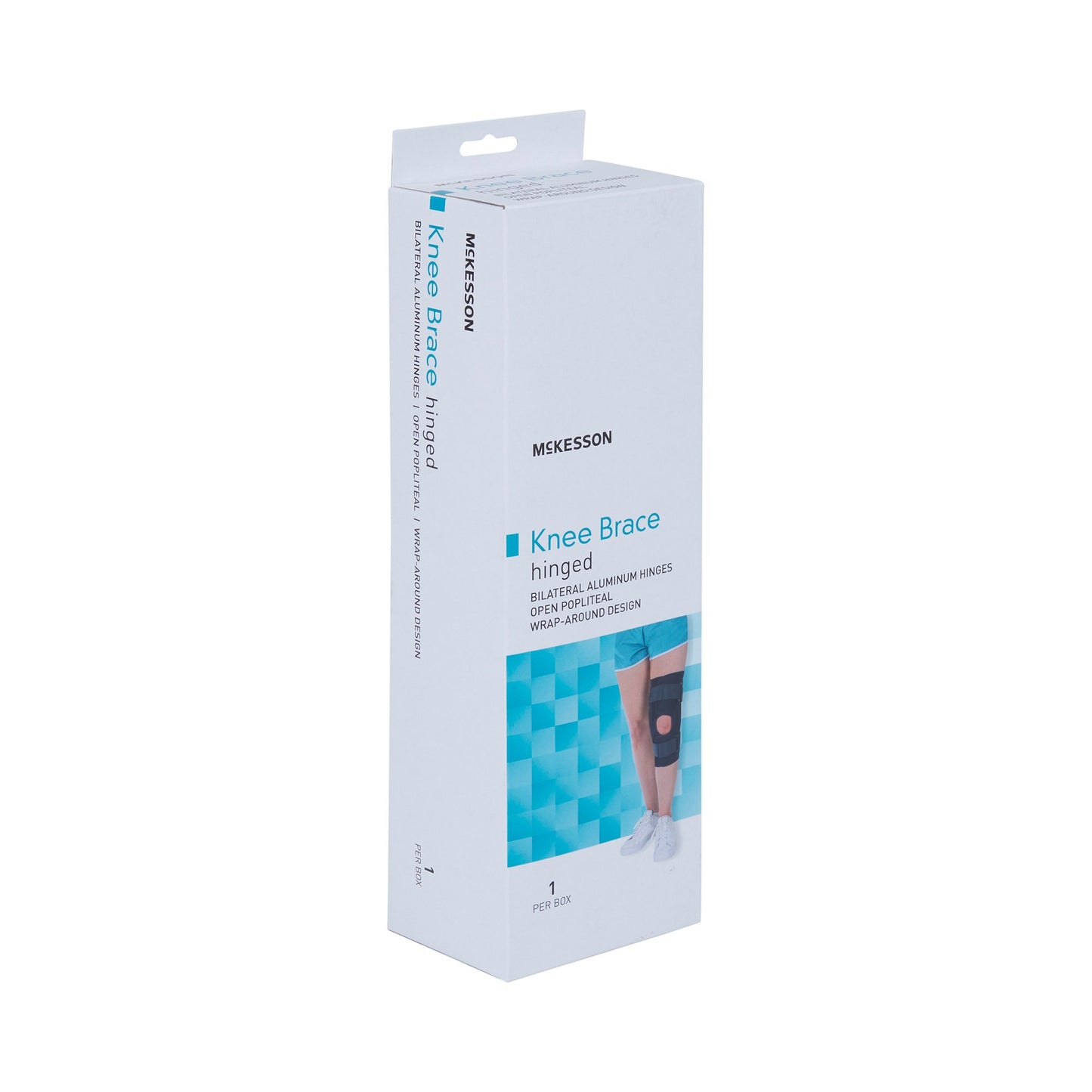 McKesson Knee Brace 2X-Large Wraparound / Hook and Loop Strap Closure with D-Rings 25-1/2 to 28 Inch Circumference Left or Right Knee (1159104_EA)