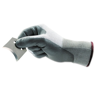 Ansell 11-644 Polyurethane Palm Coated Gloves, Size 12, White/Grey (012-11-644-12)